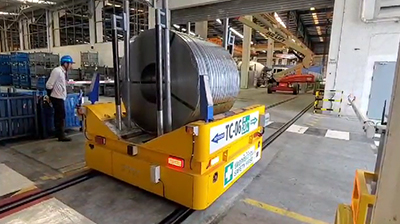 Carrinho de transferência de bobinas