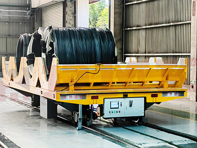 Carrinho de transferência de bobina carrinho de transferência de trilhos elétricos automatizados