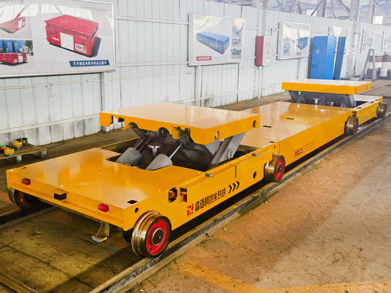 35 toneladas levantando carrinho de transferência de trilho automatizado