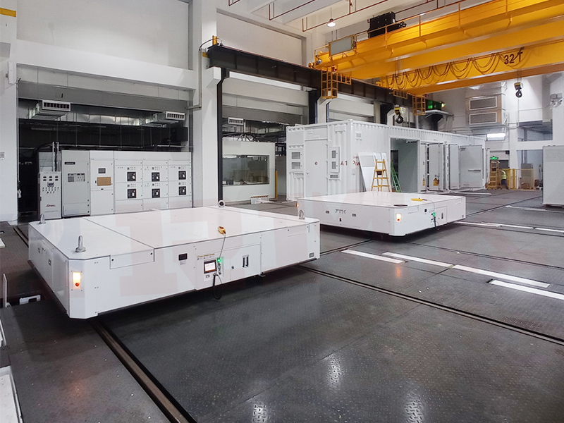 40 toneladas+40 toneladas de ligação de carrinho duplo RGV automatizado