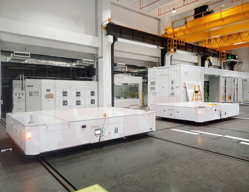 40 toneladas de carrinho de transferência de trilhos automáticos