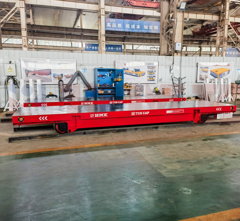 Carrinho de transferência elétrico sem rastreamento de 10 toneladas pesado