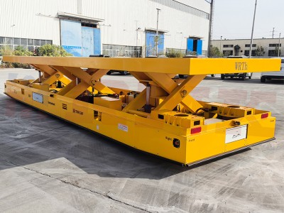 Carrinho de transferência de 16 toneladas de três escovas de elevação sincronizada Omniwheel