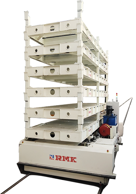 Carrinho de transferência de trilho automatizado