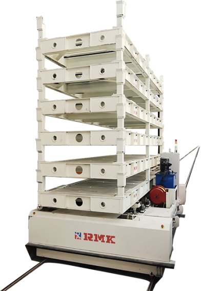 Carrinho de transferência de trilho automatizado